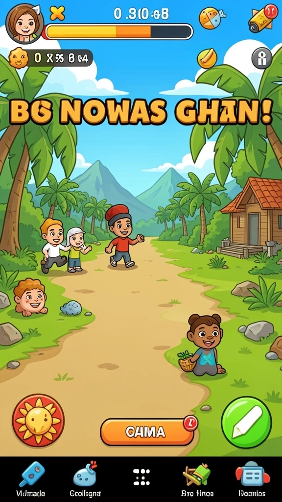 Mode multiplayer memungkinkan interaksi dengan teman.