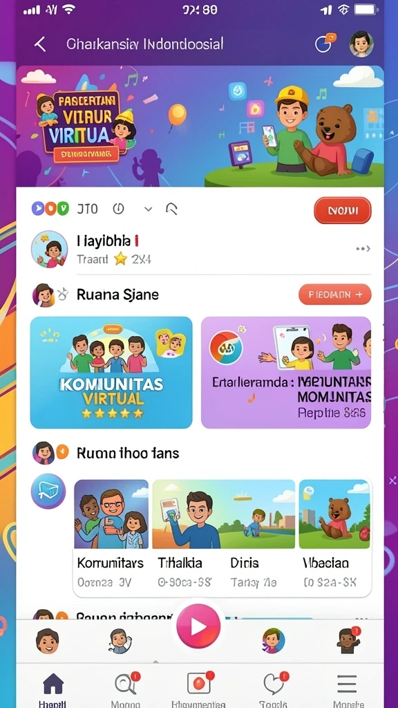Komunitas aktif yang mendukung pemain baru.