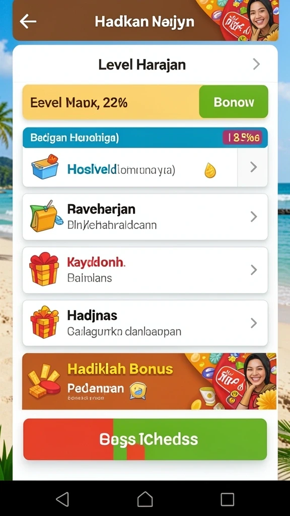 Tampilan antarmuka yang menarik dan user-friendly.