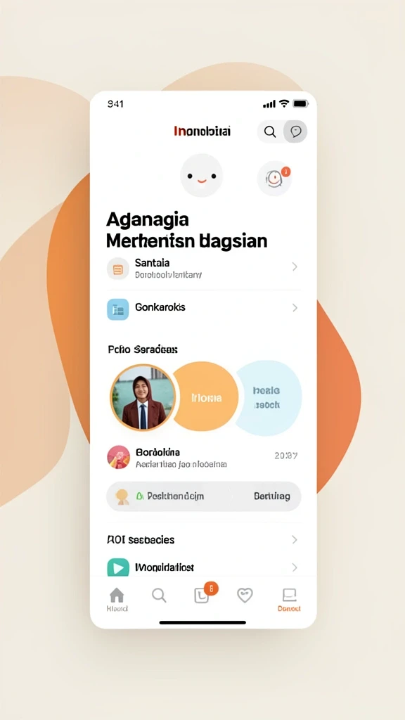 Tampilan menu utama yang menarik dan mudah dinavigasi.