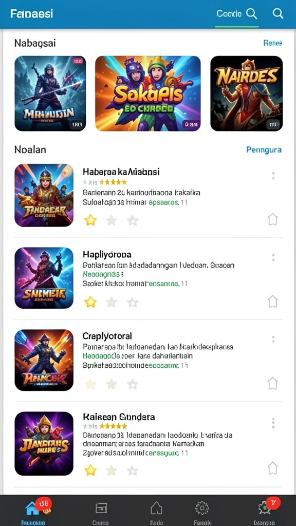 Screenshot aplikasi INA777 menunjukkan berbagai karakter yang dapat dipilih.