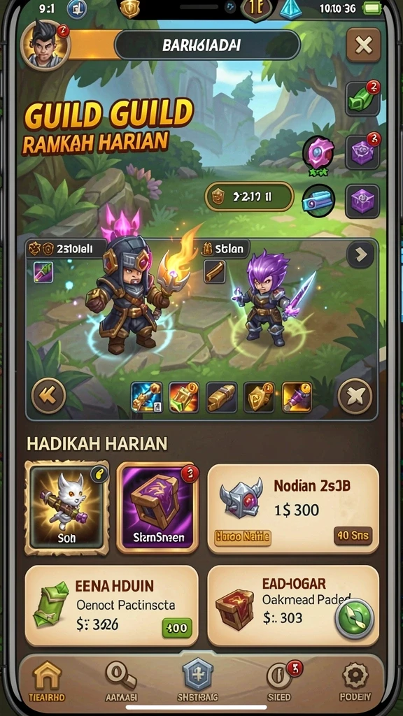 Tampilan grafis yang menawan dan cerah.