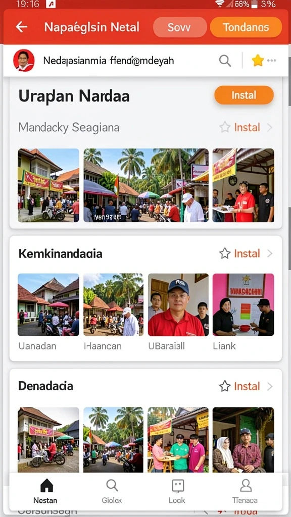 Tampilan antarmuka yang ramah dan modern.