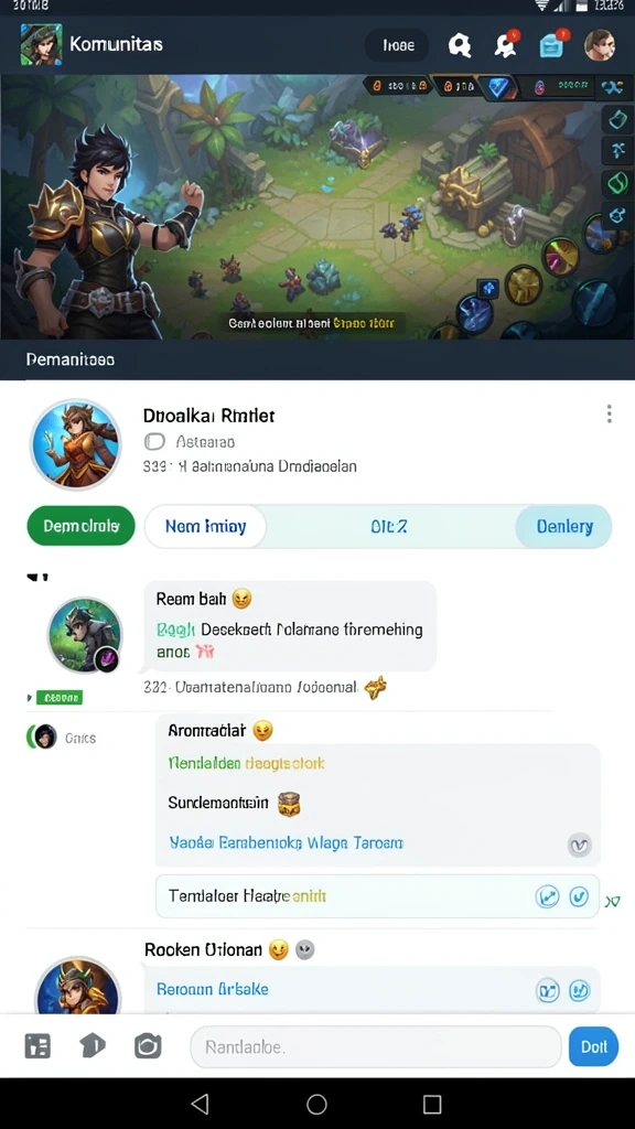 Pilihan karakter yang beragam untuk kustomisasi.