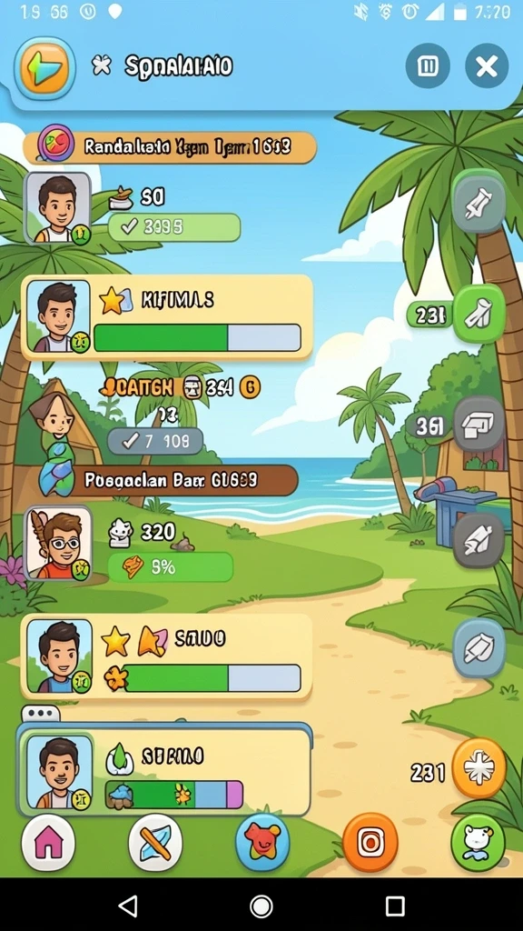 Memperlihatkan gameplay seru dalam mode multiplayer.