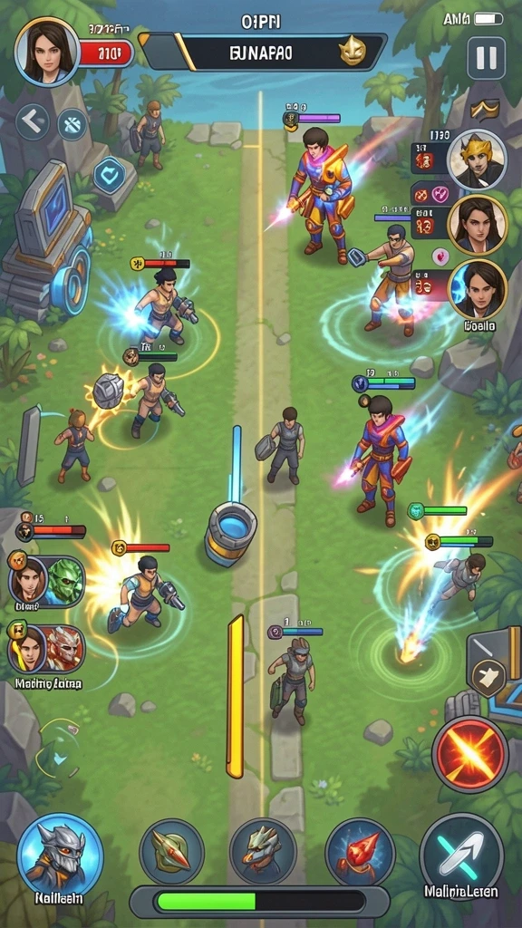 Screenshot yang menunjukkan berbagai mode permainan yang tersedia.
