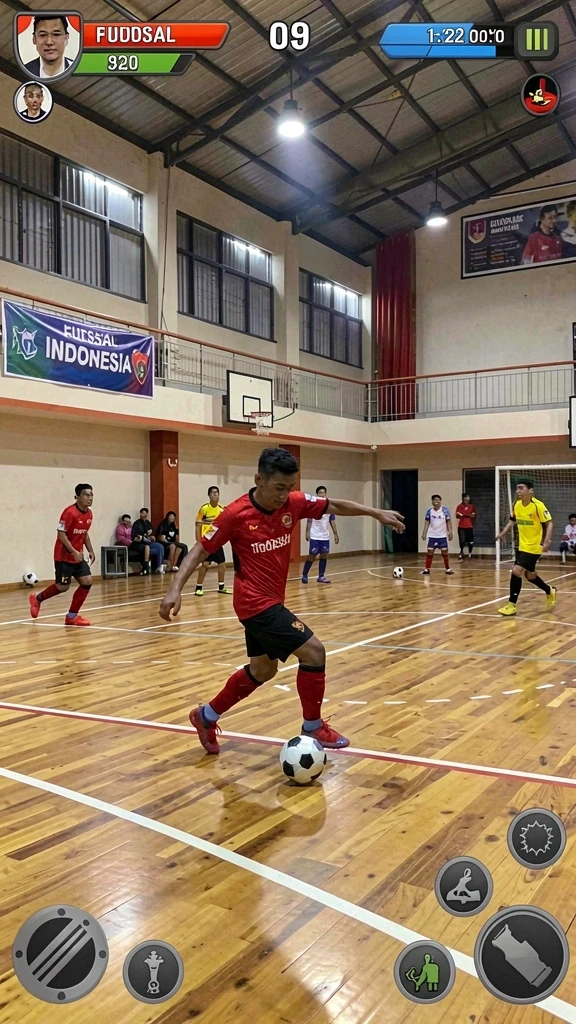 Tangkapan layar menunjukkan pertarungan epik melawan monster besar.