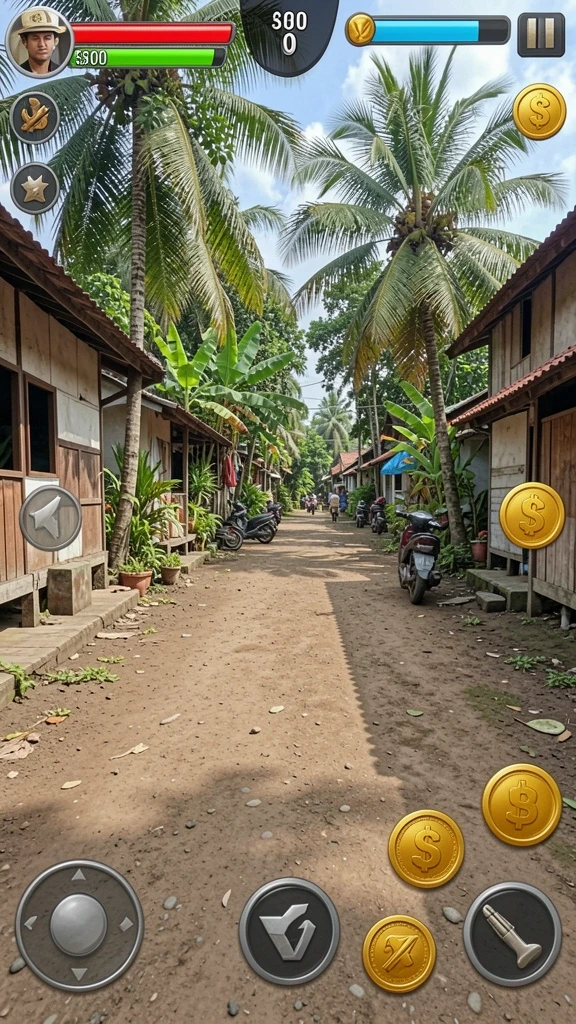 Karakter-karakter lucu yang menghibur saat bermain.