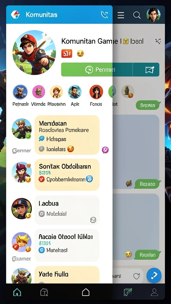 Tampilan awal game yang menarik dan intuitif.