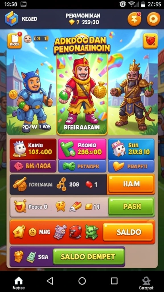 Banyak pilihan karakter menarik untuk dimainkan.