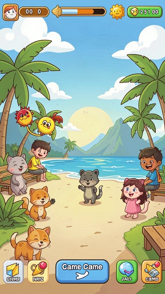 Grafis gameplay yang memukau dan penuh warna.