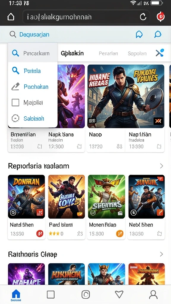 Fitur interaksi sosial yang memungkinkan komunikasi antar pemain.