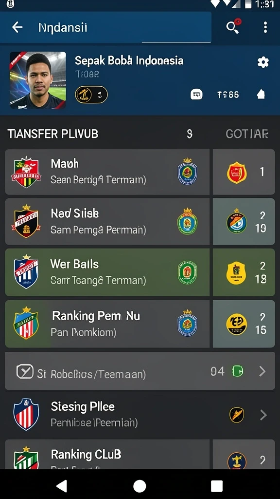 Tampilan antarmuka yang intuitif dan menarik.