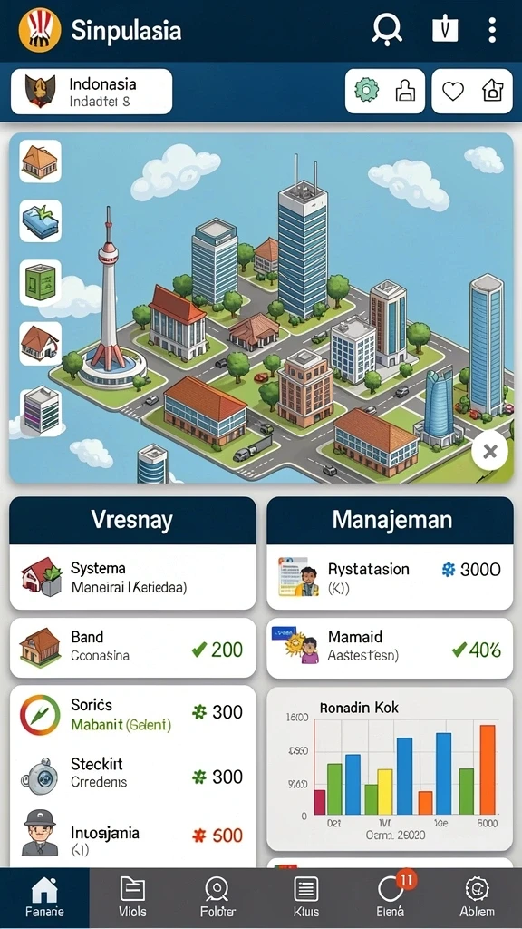 Mode permainan yang seru dengan tantangan yang bervariasi.