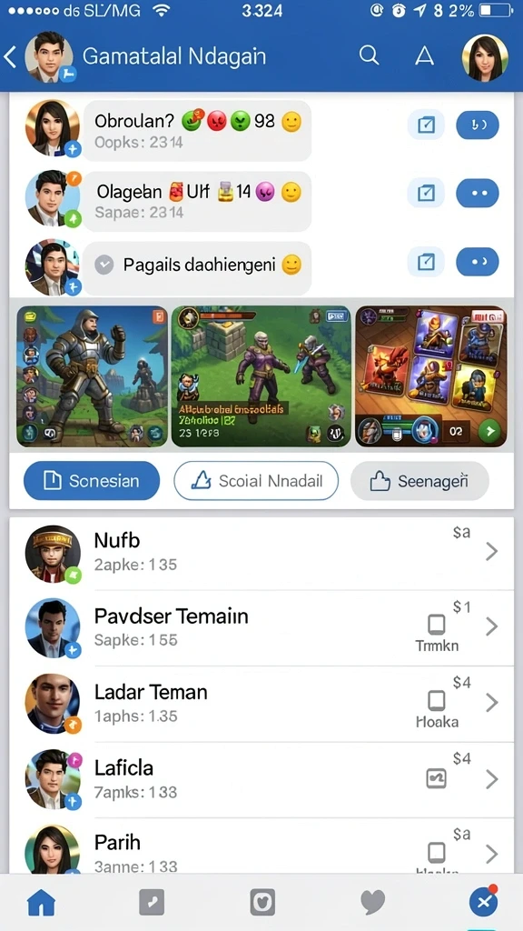Tampilan awal permainan yang menarik dan interaktif.